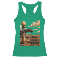 Highway 66 Classic Gas Pump Desert Classic Pickup Truck Car Lover Racerback Tank Top