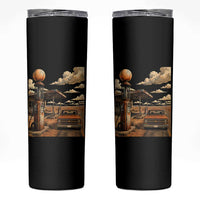 Highway 66 Classic Gas Pump Desert Classic Pickup Truck Car Lover Skinny Tumbler