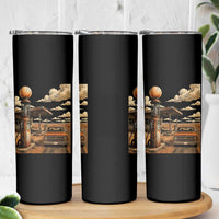 Highway 66 Classic Gas Pump Desert Classic Pickup Truck Car Lover Skinny Tumbler