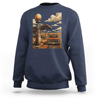 Highway 66 Classic Gas Pump Desert Classic Pickup Truck Car Lover Sweatshirt