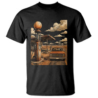 Highway 66 Classic Gas Pump Desert Classic Pickup Truck Car Lover T Shirt