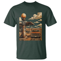Highway 66 Classic Gas Pump Desert Classic Pickup Truck Car Lover T Shirt