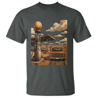 Highway 66 Classic Gas Pump Desert Classic Pickup Truck Car Lover T Shirt