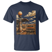 Highway 66 Classic Gas Pump Desert Classic Pickup Truck Car Lover T Shirt