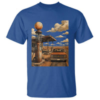 Highway 66 Classic Gas Pump Desert Classic Pickup Truck Car Lover T Shirt