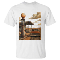 Highway 66 Classic Gas Pump Desert Classic Pickup Truck Car Lover T Shirt