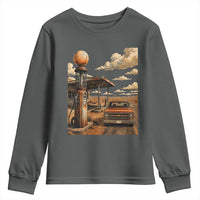 Highway 66 Classic Gas Pump Desert Classic Pickup Truck Car Lover Youth Sweatshirt