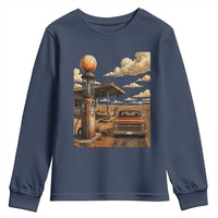 Highway 66 Classic Gas Pump Desert Classic Pickup Truck Car Lover Youth Sweatshirt