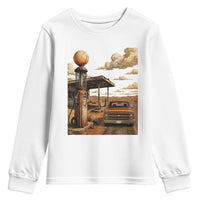 Highway 66 Classic Gas Pump Desert Classic Pickup Truck Car Lover Youth Sweatshirt