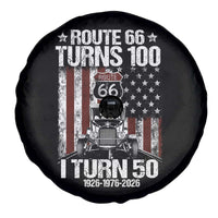Highway 66 Turn 100 I Turn 50 Spare Tire Cover Vintage 1976 America Road Sign America Antique Car Lover 50 Year Old Gift
