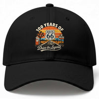 Vintage Highway 66 100th Anniversary 2026 Americana Road Trip Souvenir Baseball Cap