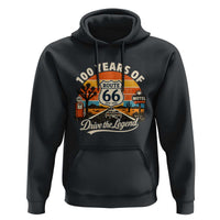 Vintage Highway 66 100th Anniversary 2026 Americana Road Trip Souvenir Hoodie