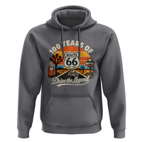 Vintage Highway 66 100th Anniversary 2026 Americana Road Trip Souvenir Hoodie