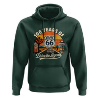 Vintage Highway 66 100th Anniversary 2026 Americana Road Trip Souvenir Hoodie