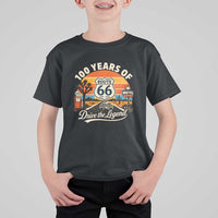 Vintage Highway 66 100th Anniversary 2026 Americana Road Trip Souvenir T Shirt For Kid