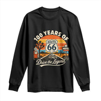 Vintage Highway 66 100th Anniversary 2026 Americana Road Trip Souvenir Long Sleeve Shirt