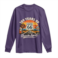 Vintage Highway 66 100th Anniversary 2026 Americana Road Trip Souvenir Long Sleeve Shirt