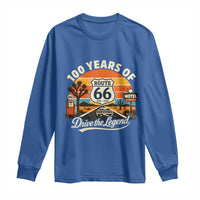 Vintage Highway 66 100th Anniversary 2026 Americana Road Trip Souvenir Long Sleeve Shirt