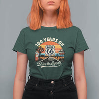 Vintage Highway 66 100th Anniversary 2026 Americana Road Trip Souvenir T Shirt For Women