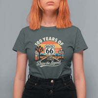 Vintage Highway 66 100th Anniversary 2026 Americana Road Trip Souvenir T Shirt For Women