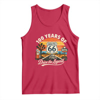 Vintage Highway 66 100th Anniversary 2026 Americana Road Trip Souvenir Tank Top