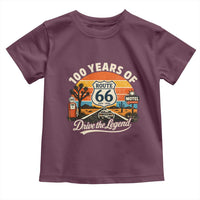 Vintage Highway 66 100th Anniversary 2026 Americana Road Trip Souvenir Toddler T Shirt