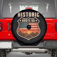 Historic Highway 66 Spare Tire Cover Vintage American Road Sign Americana Road Trip