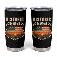 Historic Highway 66 Tumbler Cup Vintage American Road Sign Americana Road Trip
