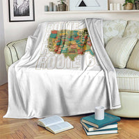 Highway 66 Travel Map 100th Anniversary 1926-2026 Throw Blanket Vintage Americana Centennial Road Trip Souvenir