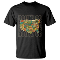 Highway 66 Travel Map 100th Anniversary 1926-2026 T Shirt Vintage Americana Centennial Road Trip Souvenir
