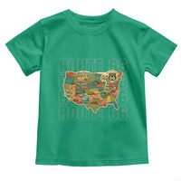 Highway 66 Travel Map 100th Anniversary 1926-2026 Toddler T Shirt Vintage Americana Centennial Road Trip Souvenir