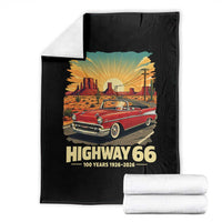 Vintage Highway 66 100th Anniversary Souvenir Throw Blanket
