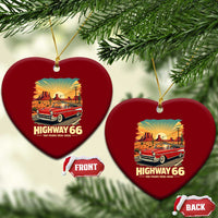 Vintage Highway 66 100th Anniversary Souvenir Ceramic Ornament