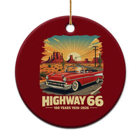 Vintage Highway 66 100th Anniversary Souvenir Ceramic Ornament