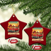 Vintage Highway 66 100th Anniversary Souvenir Ceramic Ornament