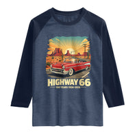 Vintage Highway 66 100th Anniversary Souvenir Raglan Shirt