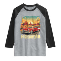 Vintage Highway 66 100th Anniversary Souvenir Raglan Shirt