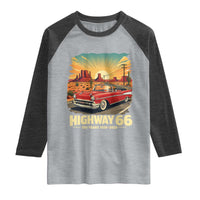 Vintage Highway 66 100th Anniversary Souvenir Raglan Shirt