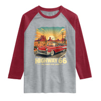 Vintage Highway 66 100th Anniversary Souvenir Raglan Shirt