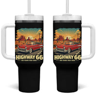 Vintage Highway 66 100th Anniversary Souvenir Tumbler With Handle