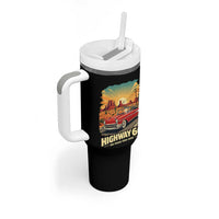 Vintage Highway 66 100th Anniversary Souvenir Tumbler With Handle