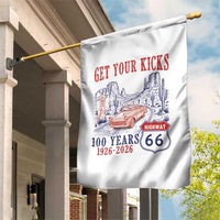 Highway 66 Get Your Kicks Centennial Road Trip 1926-2026 Garden Flag