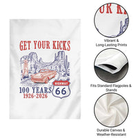 Highway 66 Get Your Kicks Centennial Road Trip 1926-2026 Garden Flag