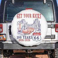 Highway 66 Get Your Kicks Centennial Road Trip 1926-2026 Spare Tire Cover