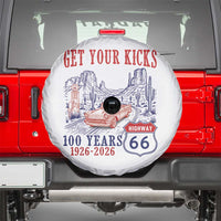 Highway 66 Get Your Kicks Centennial Road Trip 1926-2026 Spare Tire Cover