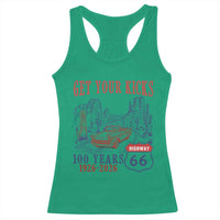 Highway 66 Get Your Kicks Centennial Road Trip 1926-2026 Racerback Tank Top