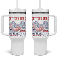Highway 66 Get Your Kicks Centennial Road Trip 1926-2026 Tumbler With Handle
