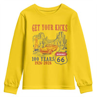 Highway 66 Get Your Kicks Centennial Road Trip 1926-2026 Youth Sweatshirt