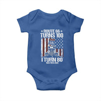 Route Highway 66 Turns 100 I Turn 80 Baby Onesie Vintage 1946 America Road Sign America Antique Car Lover 80th Birthday Gift