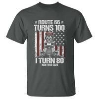 Route Highway 66 Turns 100 I Turn 80 T Shirt Vintage 1946 America Road Sign America Antique Car Lover 80th Birthday Gift